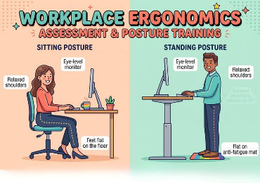 Workplace Ergonomics Assessment &  Posture   Training